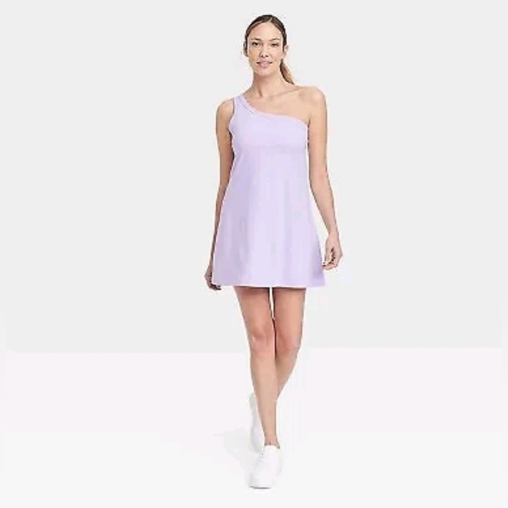 *Women's Asymmetrical Dress - All in Motion Lilac Purple L